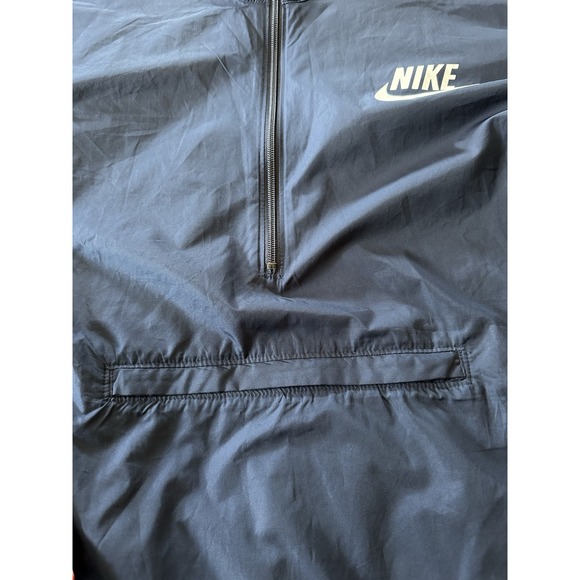 Vintage 2000s Nike Sportswear 1/2 Zip Printed Logo Windbreaker Jacket Size Xl - Picture 2 of 6